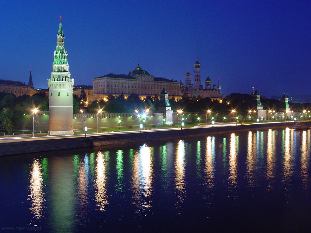 Ночная Москва. Вид с Каменного моста